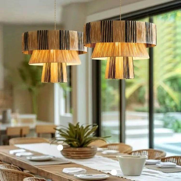 西米亚日式复古民宿吊灯客厅创意卧室手工餐厅编织吸顶灯麻绳灯具,家装灯饰光源,智能吊灯,淘宝优惠券,粉丝福利购,淘宝优惠卷