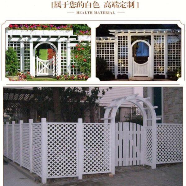 碳化木木门防腐木栅栏庭院门西安门门户外拱形