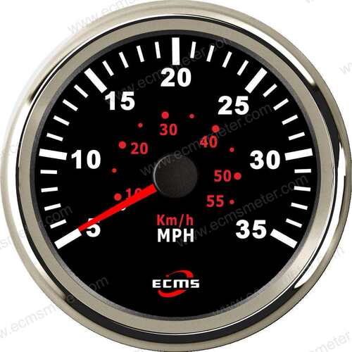 ECP改装车汽车电车船用仪表步进电机指针脉冲气压式速度表35MPH