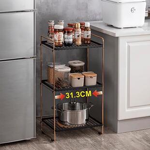 厨房架子放锅摆放蔬果多功能置物架卫生间多层洗漱用品落地收纳架