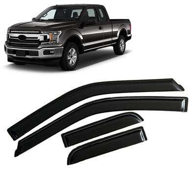 适用福特FORD F-150 Extended Cab 2015-2020晴雨挡侧窗导流板