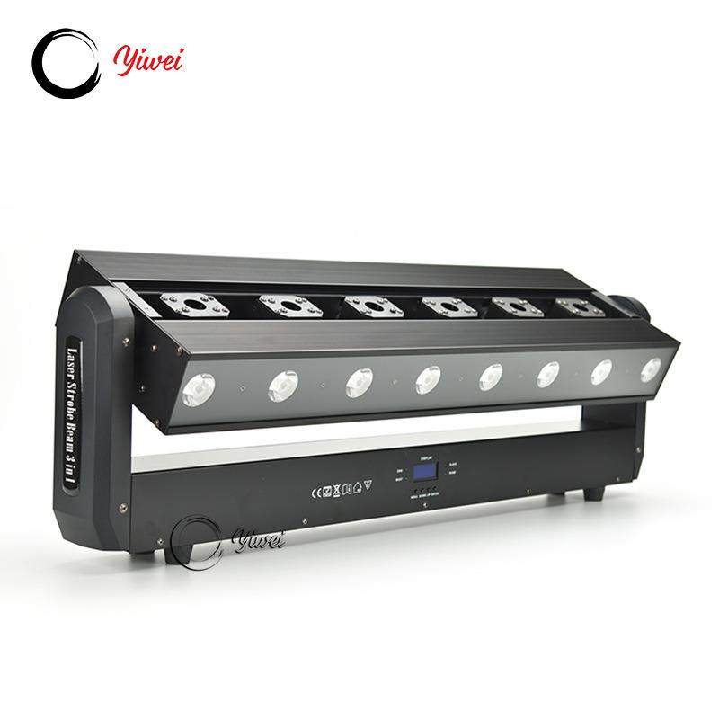 舞台灯6眼红光LED频闪三合一跑马摇头灯酒吧摇头光束灯