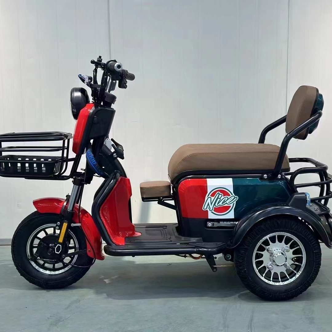 新款小型电动三轮车自带宝宝坐家用接送孩子休闲代步电动三轮车