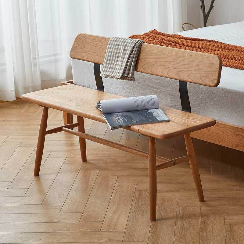 庄里 日式樱桃木长凳餐厅餐椅长条床尾凳北欧实木换鞋凳靠背一体,模玩/动漫/周边/娃圈三坑/桌游,模型制作工具/辅料耗材,淘宝优惠券,粉丝福利购,淘宝优惠卷