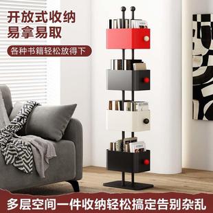 客厅阳台卧室儿童房落地书架转角设计美观创意书架铁艺书架收纳架