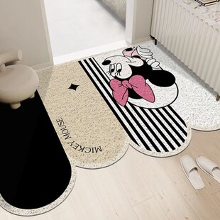 入户地垫丝圈进门玄关脚垫子简约卡通刮沙蹭泥门口除尘耐磨地毯