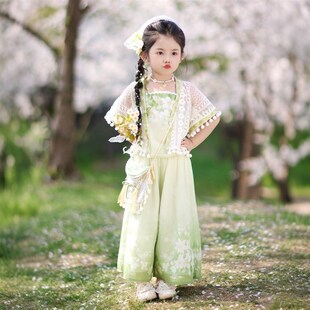 汉服女童春装中式小女孩儿童古风套装2025新款夏季裙超仙民族服装