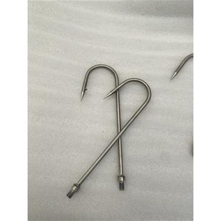 新款不锈钢搭钩手工打造不锈钢搭钩8m螺口通用钓鱼搭钩勾鱼器钢钩