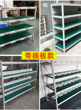 定制老化架移动货架产品轮子置物架推车角铁架多层带轮120401