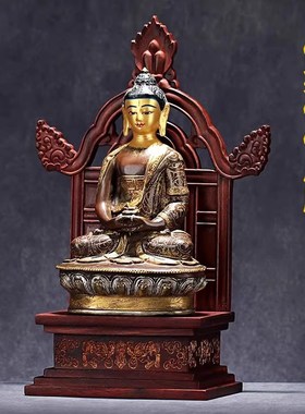 非洲紫檀木佛像底座佛龛供桌小型供台家用佛像坐台实木佛像底座