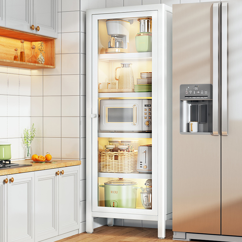 厨房置物架夹缝置物柜微波炉架烤箱柜多功能收纳储物柜锅架储物架