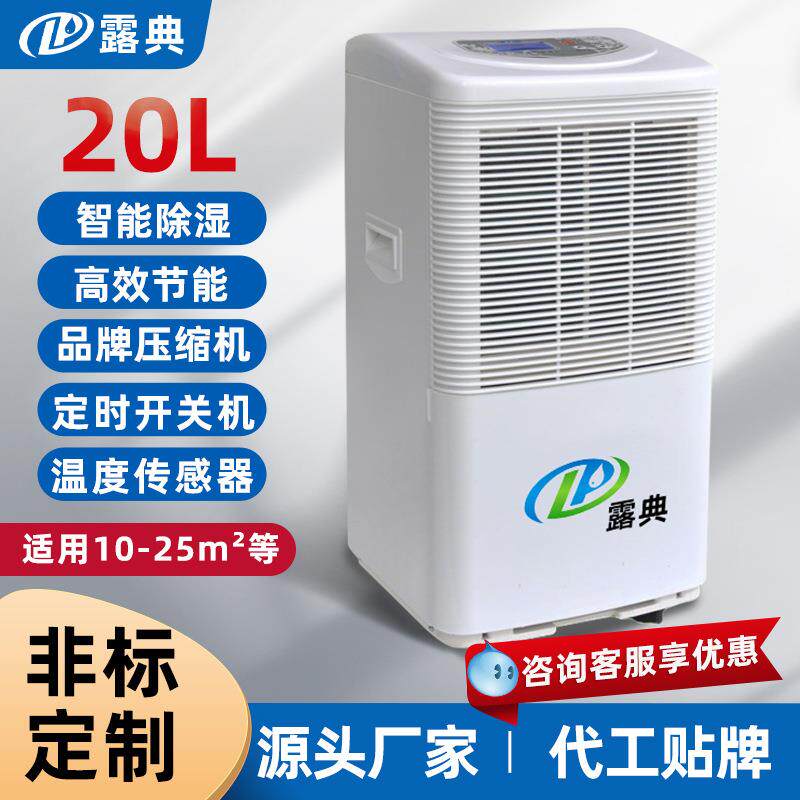 露典 除湿机 家用小型抽湿机大容量静音除湿器地下室大功率吸湿器