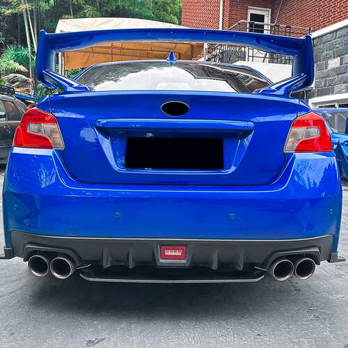 适用斯巴鲁WRX STI VA 2015-2021后唇尾唇扰流板外饰车贴跨境改装