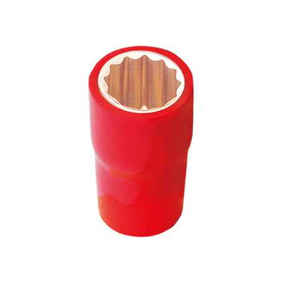 TOOLTIME图泰防爆绝缘注塑铍青铜1/2”套筒头VDE认证无火花套筒