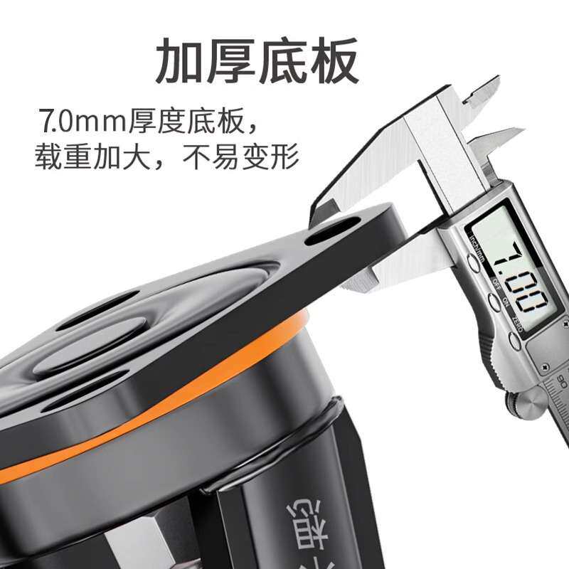 重型铝芯橡胶万向轮4/5/6/8寸载重脚轮净音手推车轮子米想路霸轮