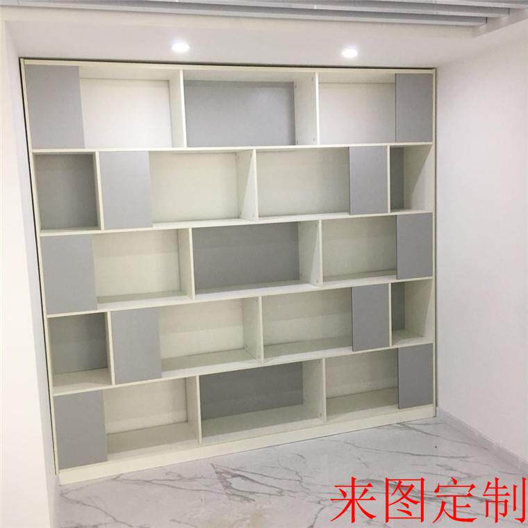 办公家具厂家板式文件柜客厅简易5层书柜入墙资料文件柜可定
