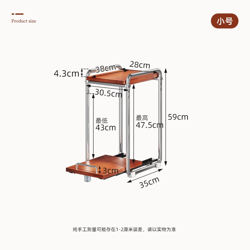 可抽拉电饭煲置物架厨房微波炉支架台面多功能P电器锅烤箱收纳架