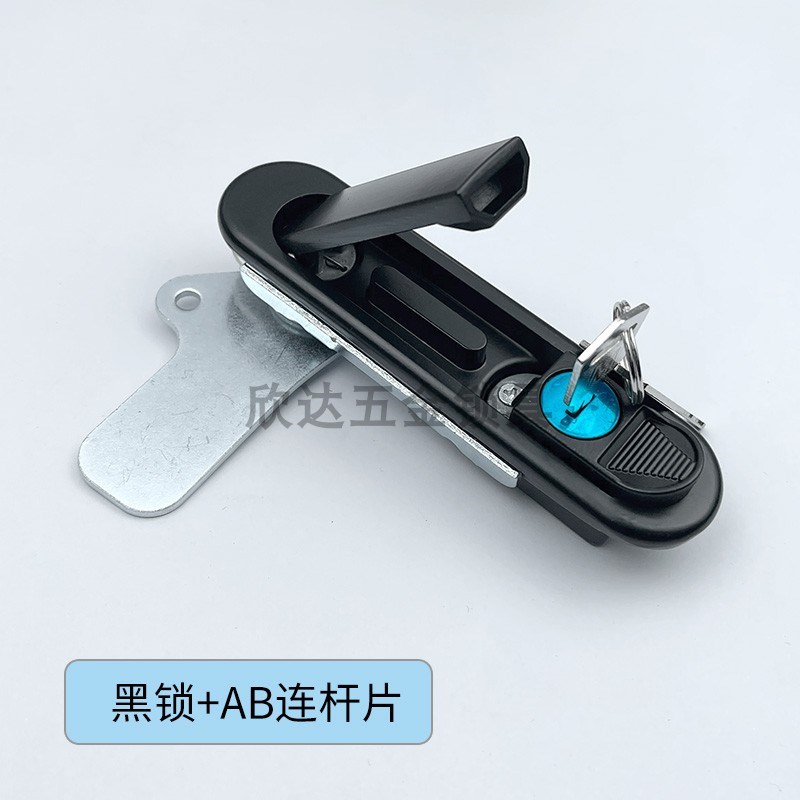 铁皮柜电箱锁弹i跳式把手锁电器设备柜门天地连杆锁机箱控制柜门