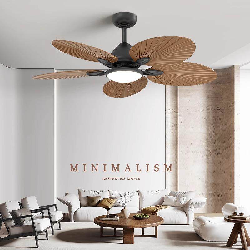 中古法式客厅风扇灯电风扇中式餐厅吊灯东南亚复古扇子卧室吊扇灯