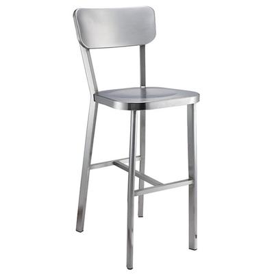 现货不锈钢吧台椅bar stool酒吧椅子亮光吧椅现代简约靠背凳