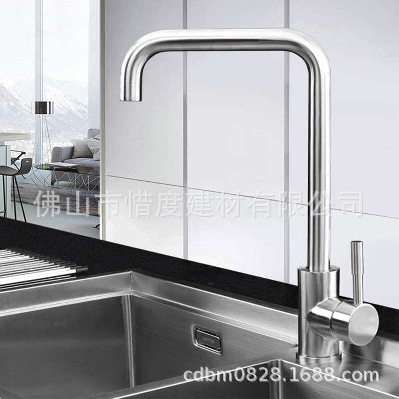 厂家直销304不锈钢水槽手工水槽加厚板手工盆68*40双槽含龙头套装
