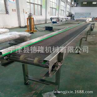 不锈钢网带输送机输送机厂家【输送机厂家宁津德隆】网带转弯机