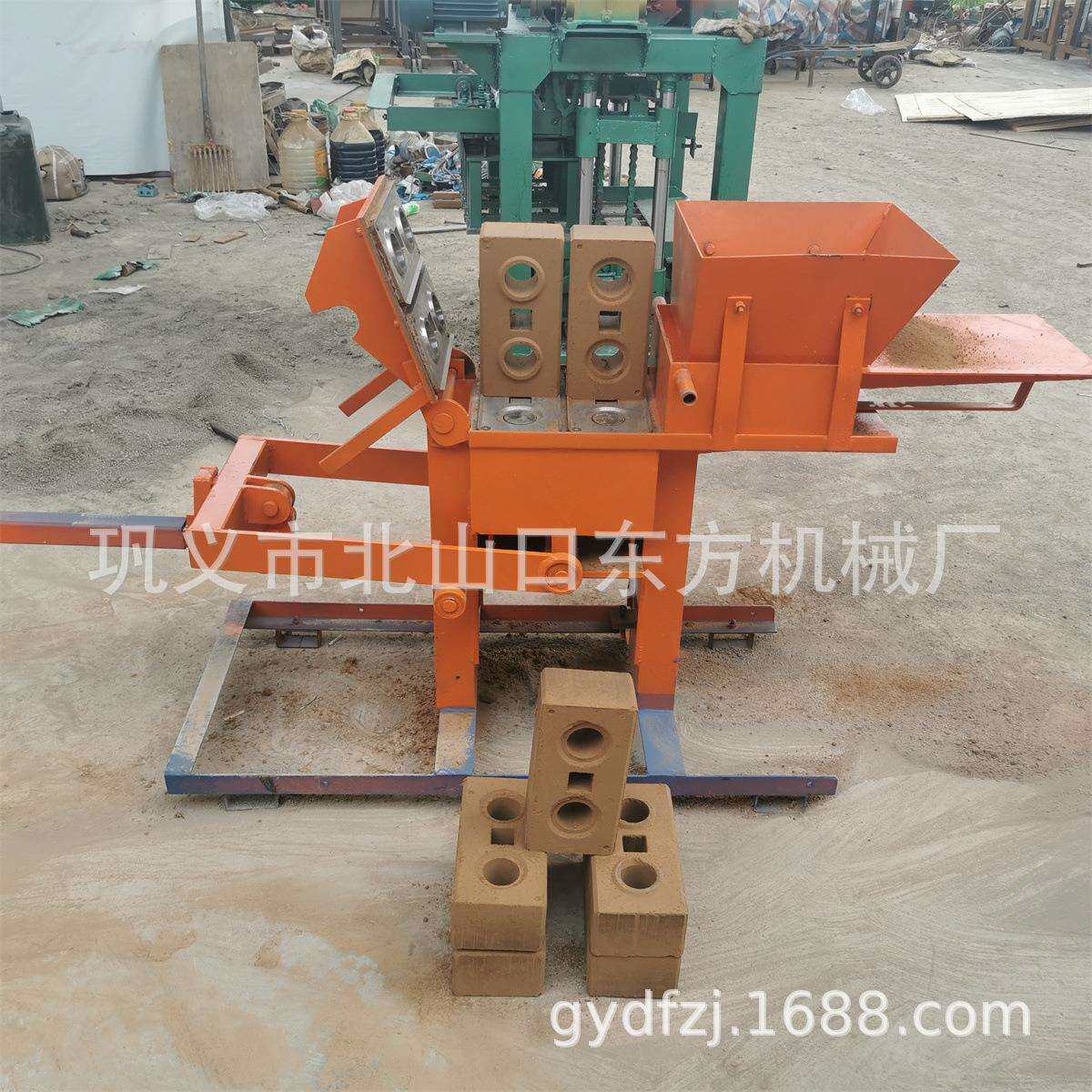 粘土制砖机多块空心积木土砖机 手压成型黏土砖机 制土机一到两人