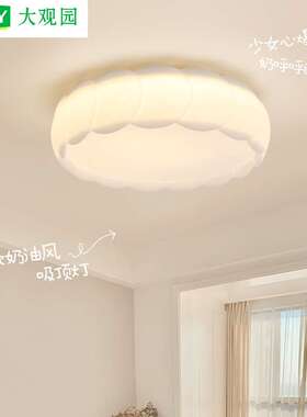 卧室灯北欧房间主卧灯具简约现代创意浪漫家用儿童房吸顶灯357L