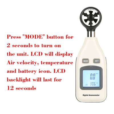 标智GM816A手持便携式风速计GM8908高精度风速仪风温表Anemometer