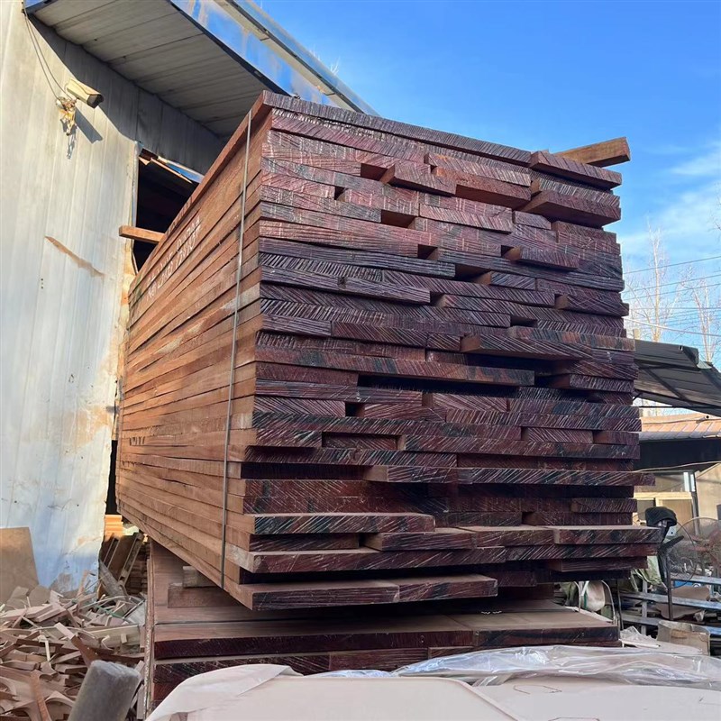 厂家沙比利乌檀木 原木板材 沙比利大板实木板材菜板扶手木料