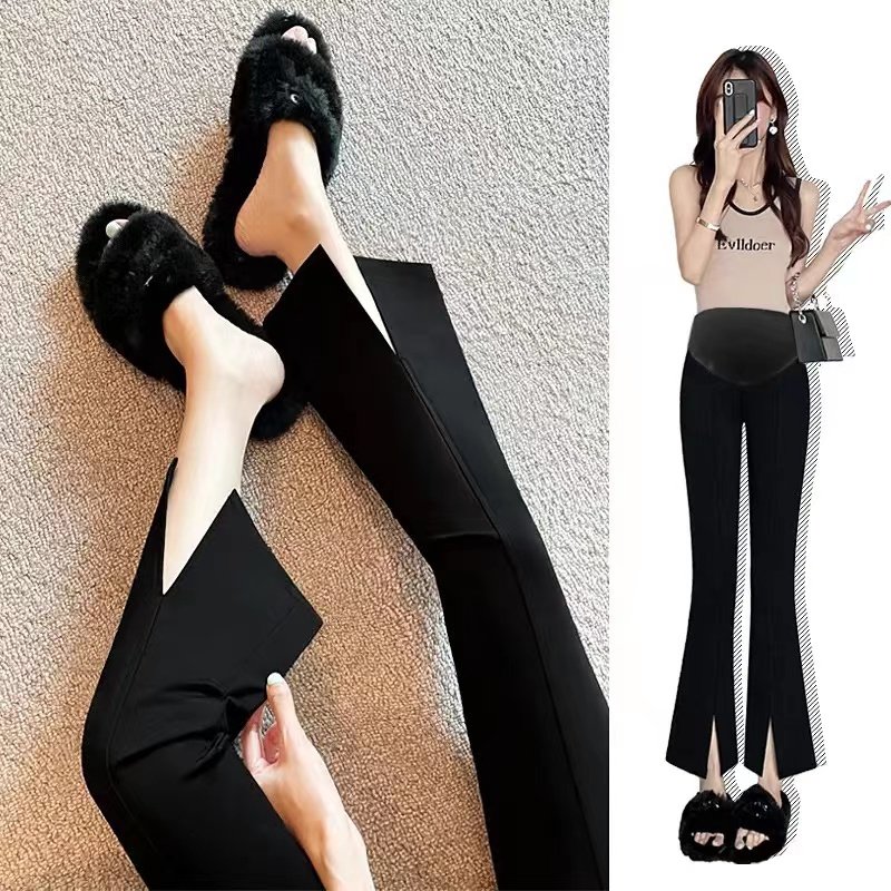 孕妇裤子女夏季薄款外穿微喇叭西装裤小个子开叉打底裤百搭九分裤,孕妇装/孕产妇用品/营养,孕妇打底裤,淘宝优惠券,粉丝福利购,淘宝优惠卷