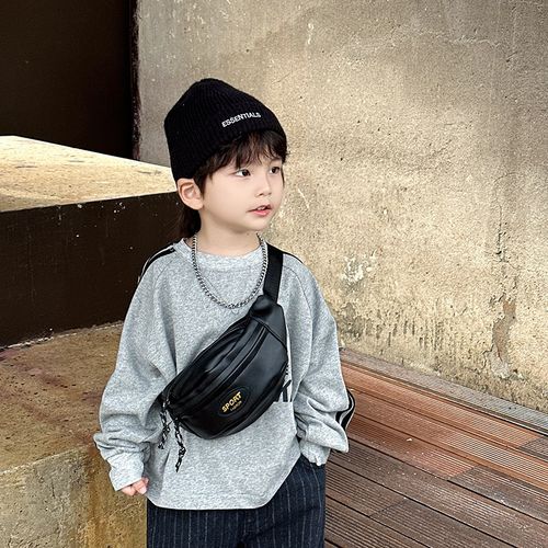 潮酷洋气儿童包包2024新款女童宝宝斜挎包时尚小男孩外出配饰胸包