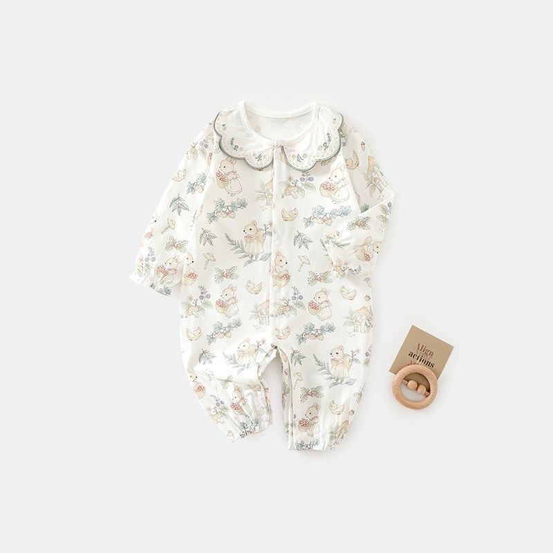 女宝宝婴儿夏季衣服薄款长袖婴儿连体衣纯棉爬服透气夏日婴儿哈衣,童装/婴儿装/亲子装,连身衣/爬服/哈衣,淘宝优惠券,粉丝福利购,淘宝优惠卷