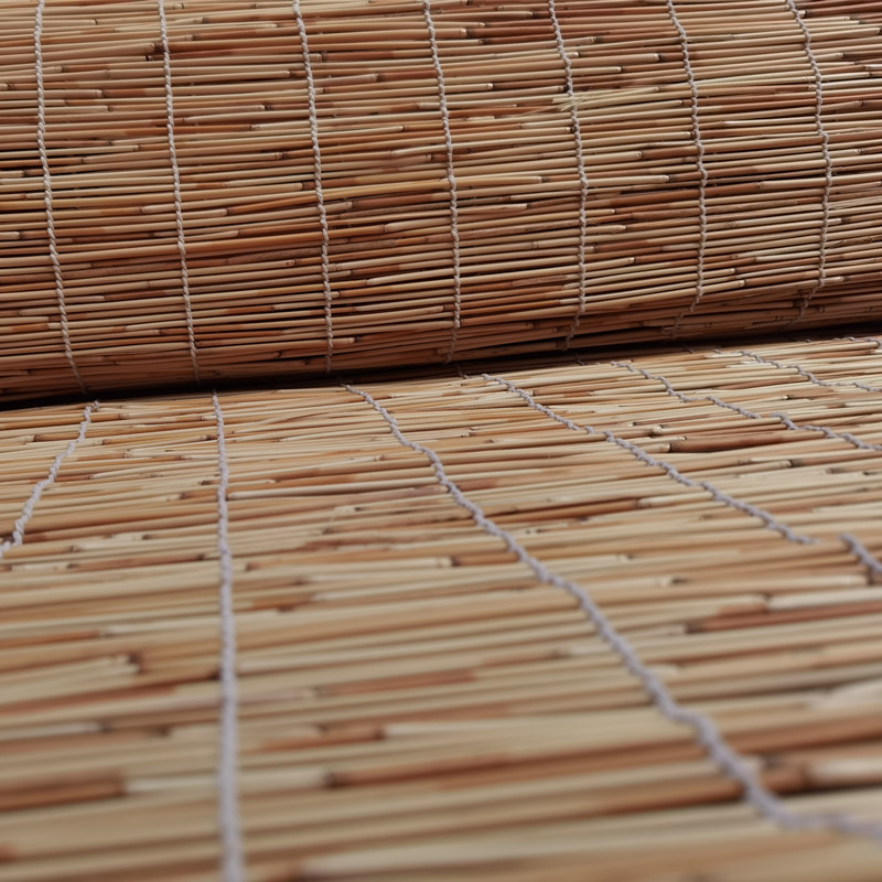 芦苇帘子白线卷帘草帘装饰遮阳隔断户外阳台落地门帘草编苇帘定制