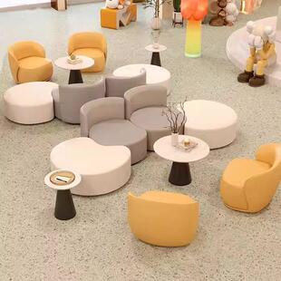 接待区等候区异形组合沙发办公室洽谈区会客区商务酒店座谈区沙发