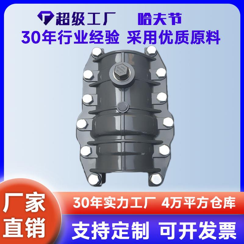 pvc抢修节哈夫节给水管快速抢修接头抱箍增接口鞍座补漏器配件