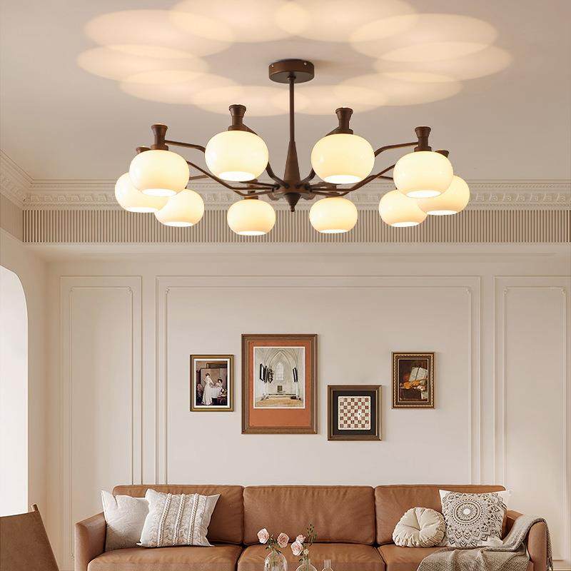 亮美家新款法式中古风客厅吊灯复古美式大厅主卧柿子玻璃护眼灯具,鲜花速递/花卉仿真/绿植园艺,割草机/草坪机,淘宝优惠券,粉丝福利购,淘宝优惠卷