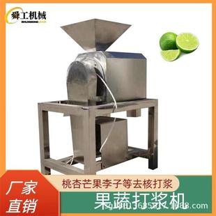 不锈钢单道打浆机 大型冬枣青梅去核打浆设备 蓝莓柑橘去籽原浆机