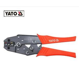 YATO易尔拓 裸端子棘轮压线钳 梯形端子压线钳0.5-6mm2 YT-2296