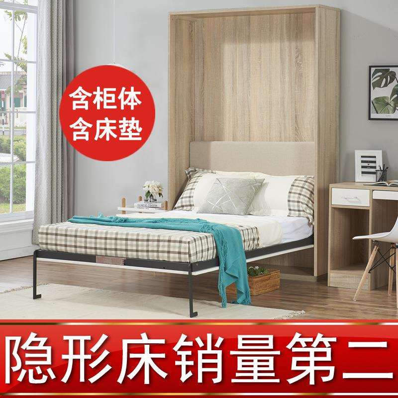 北欧竖翻正翻壁床隐形床壁柜床隐藏翻板床墨菲床五金配件厂家直销
