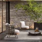 户外藤编单人沙发椅阳台休闲露天别墅阳光房花园别墅藤椅沙发家具