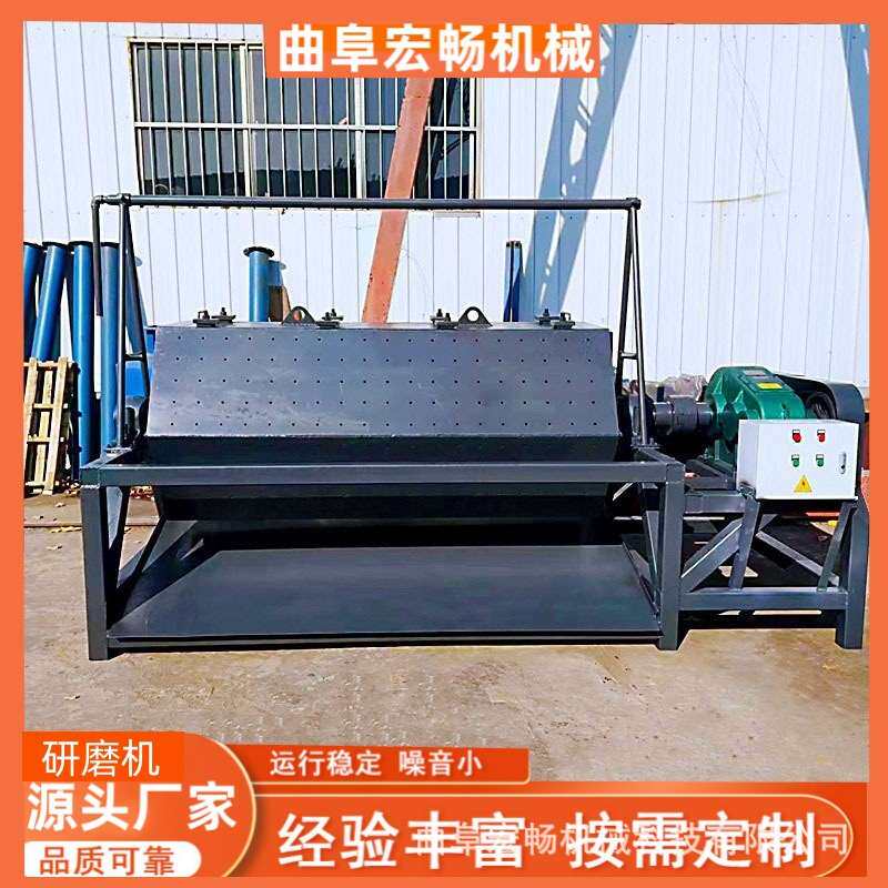 石头滚筒式抛光机六角滚筒研磨机小型打磨机金属除锈去毛刺干磨机