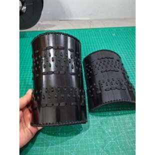 护腕护臂不锈钢黑色柳叶护臂电泳黑甲片扎甲护臂成人款护臂