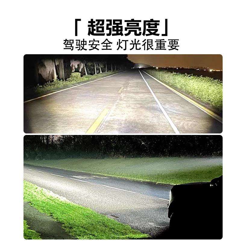 led圆形越野车射灯超亮汽车货车铲叉车电动摩托改装前大灯倒车灯