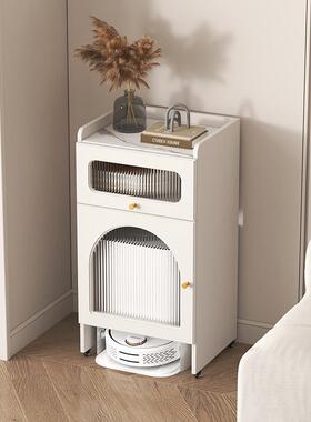 yp7网红科沃斯扫地机器人移动置物柜追觅云鲸石头基站鱼缸落地柜