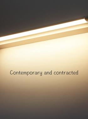 黑色led镜前灯卫生间洗手间浴室现代简约北欧可调镜画灯照画灯