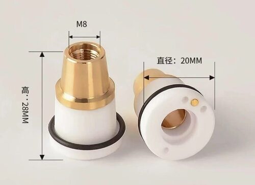 波刺三维陶瓷环D20H28M8波刺陶瓷体三个孔