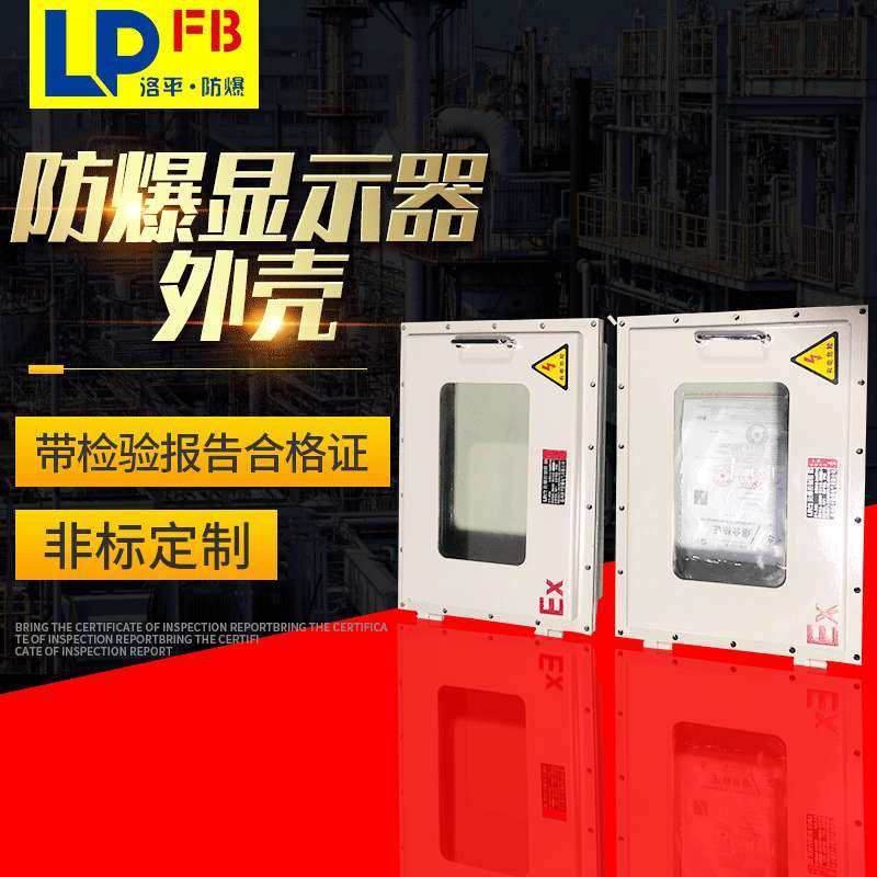 带钢化玻璃防爆显示器工业壁挂式隔爆型防爆显示屏19寸22寸外壳