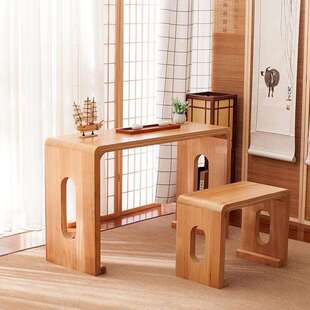 国学古琴桌书法桌古筝桌凳烧桐木实木仿古琴桌共鸣琴桌琴凳