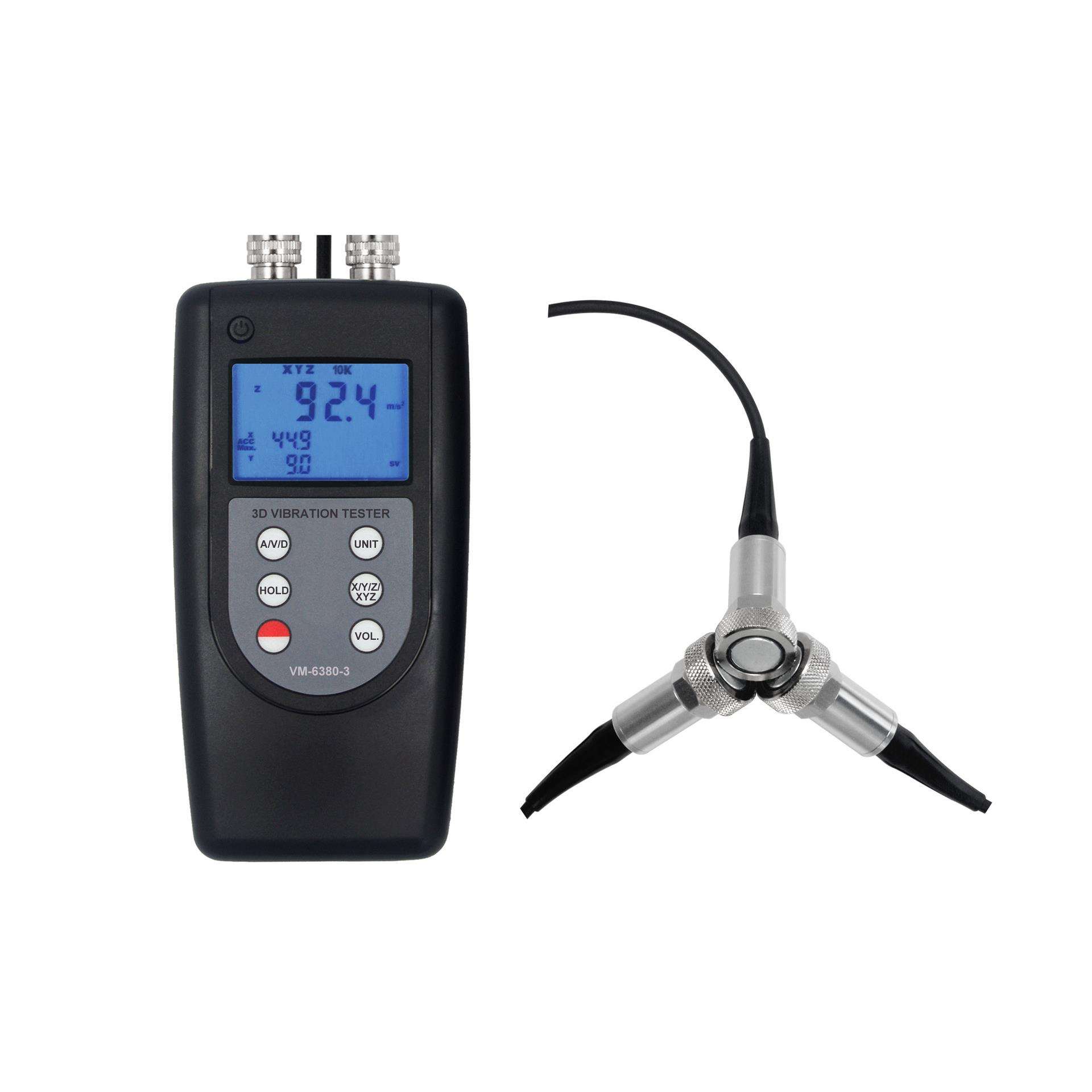 数显三通道测振仪VM6380-3